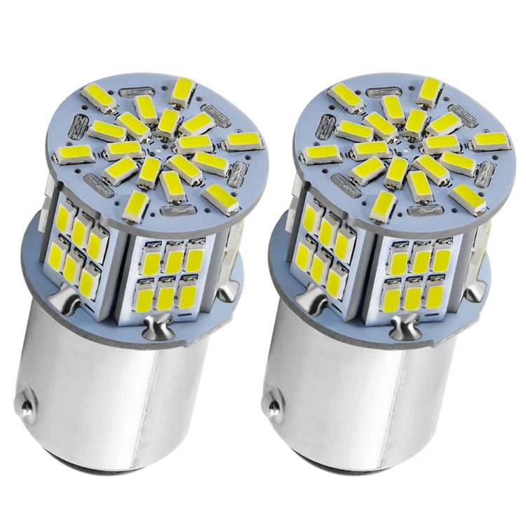 1 Pair E0052 9-14V 1156-54SMD-2835 6000K 1080LM White Light Car Decoding Turn Signal Reversing Light, E0052 – Waterproof, Ultra-thin