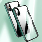 Shockproof Aviation Aluminum Metal Frame + Nano Glass + TPU Protective Case – Shockproof, TPU, For iPhone XR, For iPhone XS Max