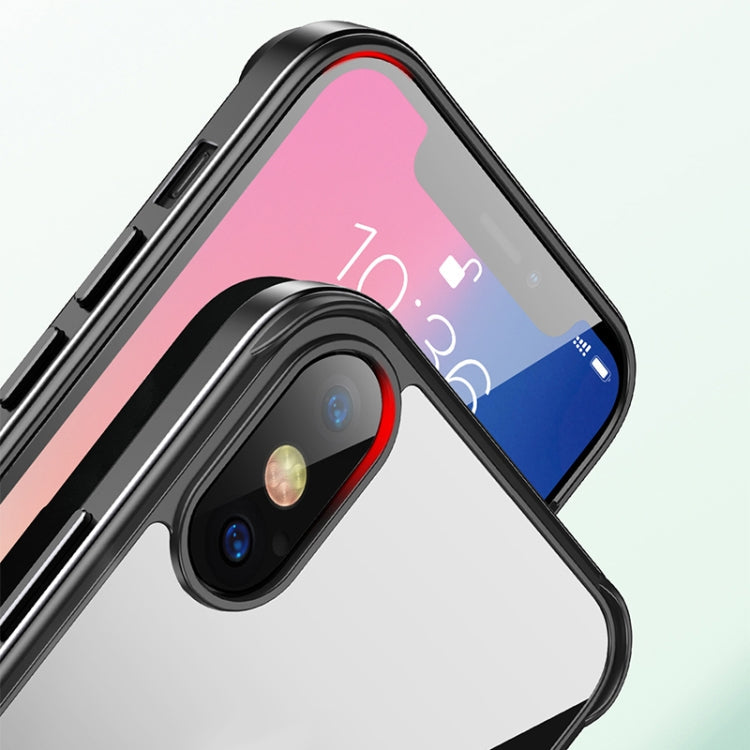 Shockproof Aviation Aluminum Metal Frame + Nano Glass + TPU Protective Case – Shockproof, TPU, For iPhone XR, For iPhone XS Max