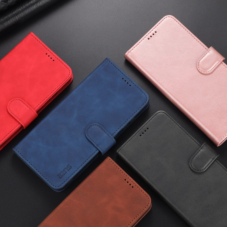 AZNS Skin Feel Calf Texture Horizontal Flip Leather Case with Card Slots & Holder & Wallet – Card Slot, Flip, Leather, For Honor 50, For Honor 50 Pro