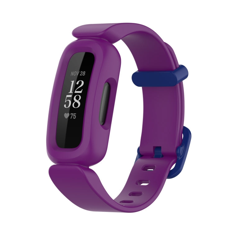 Watch Band – Silicone (Fitbit Ace 3) For Fitbit Ace 3 Inspire2 Grape Purple Dark Blue Buckle