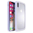 Candy-Colored TPU Transparent Shockproof Case, For iPhone XR For iPhone XR Purple
