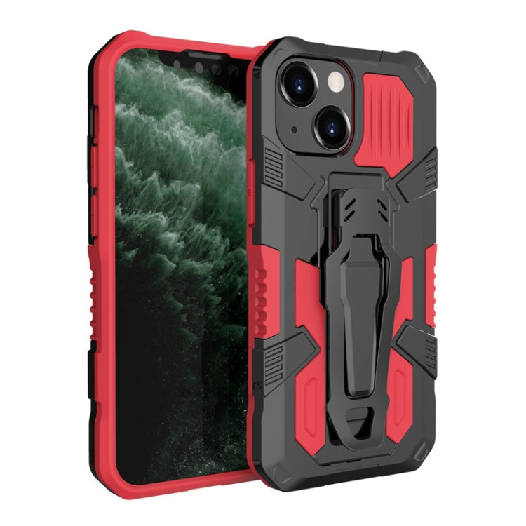Machine Armor Warrior Shockproof PC + TPU Protective Case, For iPhone 13 mini, For iPhone 13 For iPhone 13 mini Red