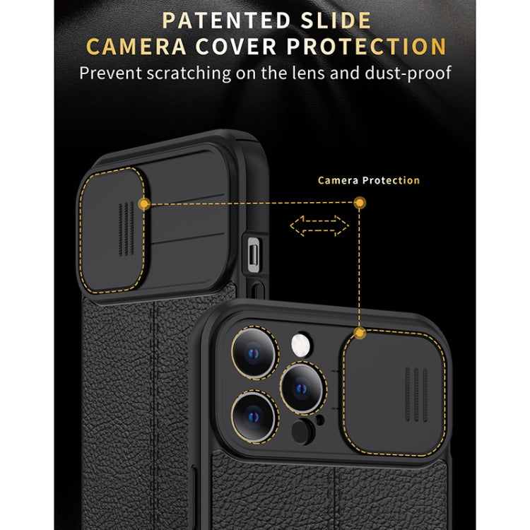 Litchi Texture Sliding Camshield TPU Protective Case, For iPhone 11,...