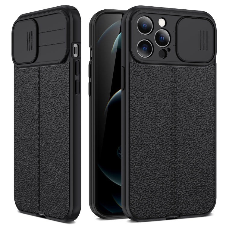Litchi Texture Sliding Camshield TPU Protective Case, For iPhone 11,...