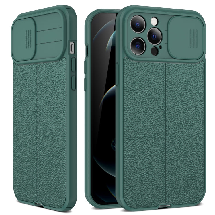 Litchi Texture Sliding Camshield TPU Protective Case, For iPhone 11,...
