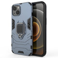 Shockproof PC + TPU Protective Case with Magnetic Ring Holder, For iPhone 13, For iPhone 13 Pro, For iPhone 13 Pro Max For iPhone 13 Navy Blue