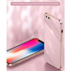 XINLI Straight Edge 6D Electroplate TPU Phone Case, For iPhone 6 / 6s, For iPhone 6 Plus / 6s Plus, For iPhone SE 2022 / SE 2020 / 8 / 7