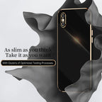 XINLI Straight Edge 6D Electroplate TPU Phone Case, For iPhone X, For iPhone XR, For iPhone XS
