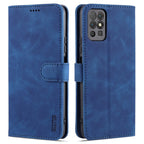 AZNS Skin Feel Calf Texture Horizontal Flip Leather Case with Card Slots & Holder & Wallet, For Honor Play 5T Youth, For Samsung Galaxy A22 4G, For Samsung Galaxy A32 5G, For Samsung Galaxy A82 5G For Honor Play 5T Youth Blue