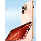 XINLI Phone Case – Straight Edge 6D Electroplate TPU Phone Case with Ring Holder, For... (iPhone 11 Pro Max)