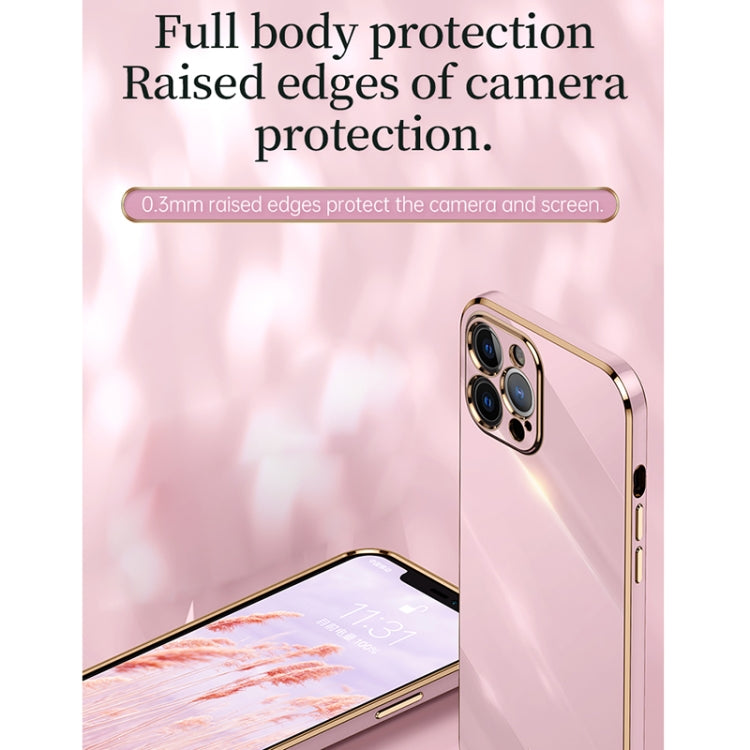 XINLI Phone Case – Straight Edge 6D Electroplate TPU Phone Case with Ring Holder, For... (iPhone 12 Pro)