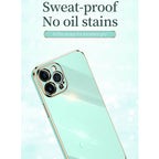 XINLI Phone Case – Straight Edge 6D Electroplate TPU Phone Case with Ring Holder, For... (iPhone 12 Pro)