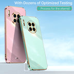 XINLI Straight Edge 6D Electroplate TPU Phone Case – TPU, For Huawei Mate 30, For Huawei Mate 30 Pro, For Huawei Mate 40