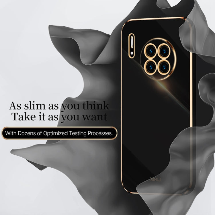 XINLI Straight Edge 6D Electroplate TPU Phone Case – TPU, For Huawei Mate 30, For Huawei Mate 30 Pro, For Huawei Mate 40
