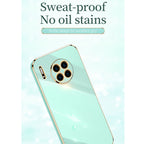 XINLI Straight Edge 6D Electroplate TPU Phone Case – TPU, For Huawei Mate 30, For Huawei Mate 30 Pro, For Huawei Mate 40