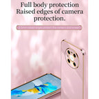 XINLI Straight Edge 6D Electroplate TPU Phone Case – TPU, For Huawei Mate 40 Pro, For Huawei nova 6 5G, For Huawei nova 6 SE