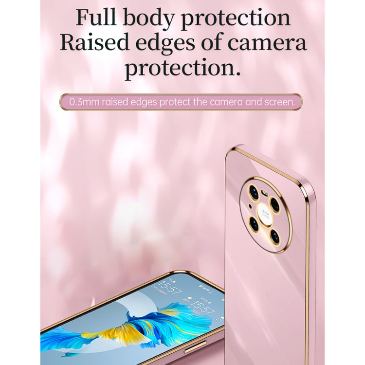 XINLI Straight Edge 6D Electroplate TPU Phone Case – TPU, For Huawei Mate 40 Pro, For Huawei nova 6 5G, For Huawei nova 6 SE