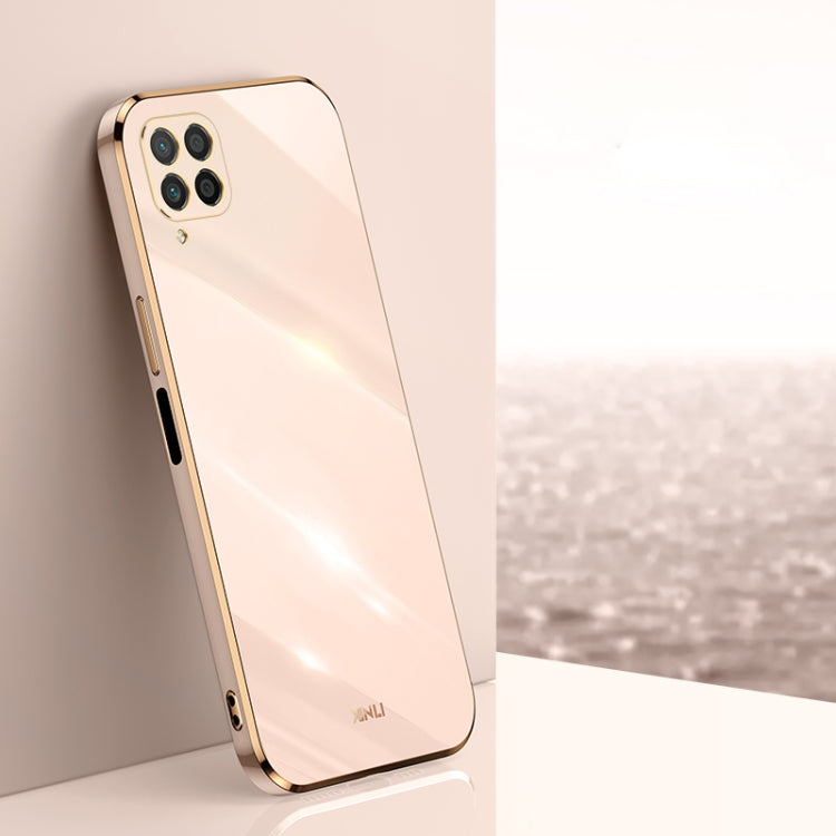 XINLI Straight Edge 6D Electroplate TPU Phone Case – TPU, For Huawei Mate 40 Pro, For Huawei nova 6 5G, For Huawei nova 6 SE For Huawei nova 6 SE Pink
