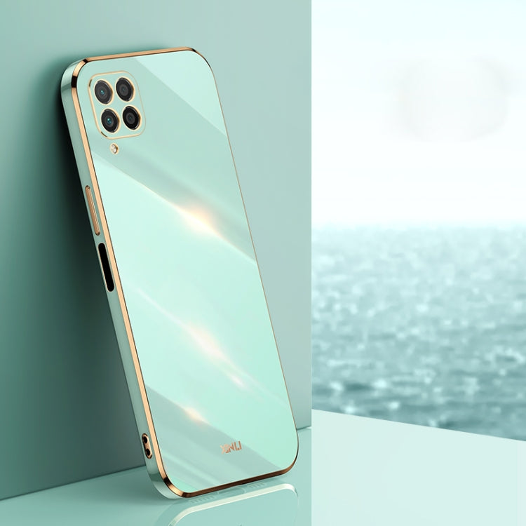 XINLI Straight Edge 6D Electroplate TPU Phone Case – TPU, For Huawei Mate 40 Pro, For Huawei nova 6 5G, For Huawei nova 6 SE For Huawei nova 6 SE Mint Green