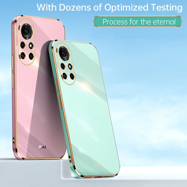 XINLI Straight Edge 6D Electroplate TPU Phone Case – TPU, For Huawei nova 8 Pro 5G, For Huawei nova 8 SE, For Huawei P30