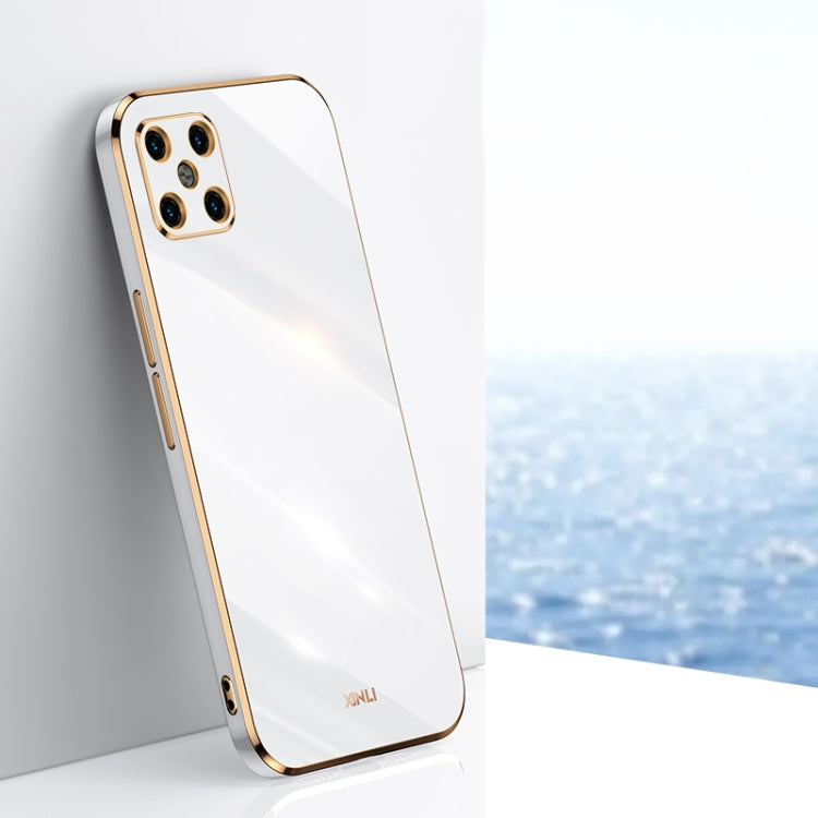 XINLI Straight Edge 6D Electroplate TPU Phone Case – TPU, For Huawei nova 8 Pro 5G, For Huawei nova 8 SE, For Huawei P30 For Huawei nova 8 SE White