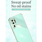 XINLI Straight Edge 6D Electroplate TPU Phone Case – TPU, For Huawei P30 Pro, For Huawei P30 Lite, For Huawei P40