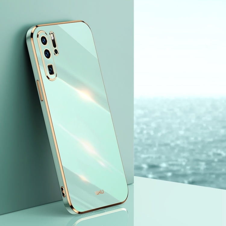 XINLI Straight Edge 6D Electroplate TPU Phone Case – TPU, For Huawei P30 Pro, For Huawei P30 Lite, For Huawei P40 For Huawei P30 Pro Mint Green