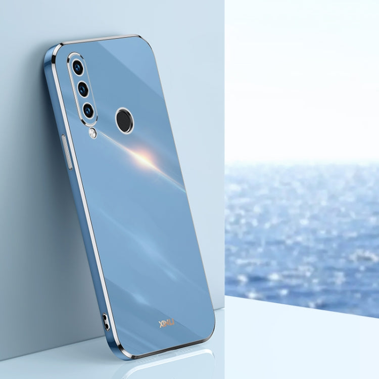 XINLI Straight Edge 6D Electroplate TPU Phone Case – TPU, For Huawei P30 Pro, For Huawei P30 Lite, For Huawei P40 For Huawei P30 Lite Celestial Blue
