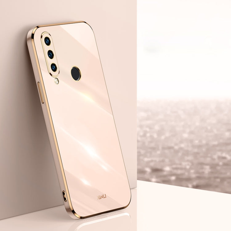 XINLI Straight Edge 6D Electroplate TPU Phone Case – TPU, For Huawei P30 Pro, For Huawei P30 Lite, For Huawei P40 For Huawei P30 Lite Pink