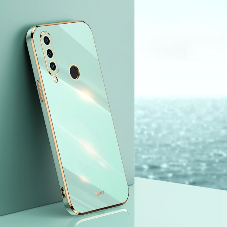 XINLI Straight Edge 6D Electroplate TPU Phone Case – TPU, For Huawei P30 Pro, For Huawei P30 Lite, For Huawei P40 For Huawei P30 Lite Mint Green