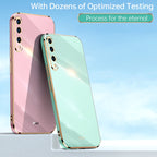 XINLI Straight Edge 6D Electroplate TPU Phone Case – TPU, For Honor 20 Lite, For Honor 30, For Honor 30 Pro