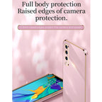 XINLI Straight Edge 6D Electroplate TPU Phone Case – TPU, For Honor 20 Lite, For Honor 30, For Honor 30 Pro