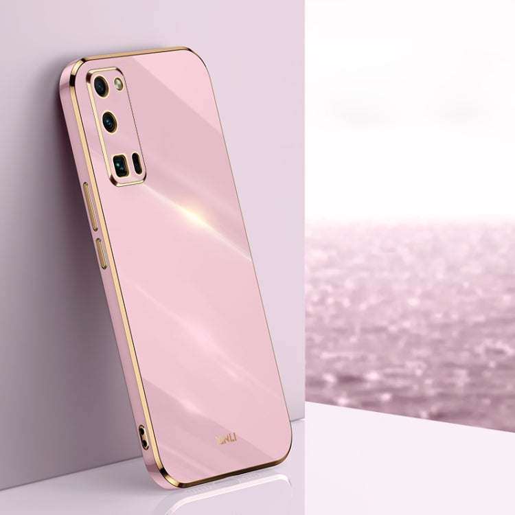 XINLI Straight Edge 6D Electroplate TPU Phone Case – TPU, For Honor 20 Lite, For Honor 30, For Honor 30 Pro For Honor 30 Pro Cherry Purple