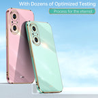 XINLI Straight Edge 6D Electroplate TPU Phone Case – TPU, For Honor 50 SE, For Honor Play 3, For Honor Play 5T Youth