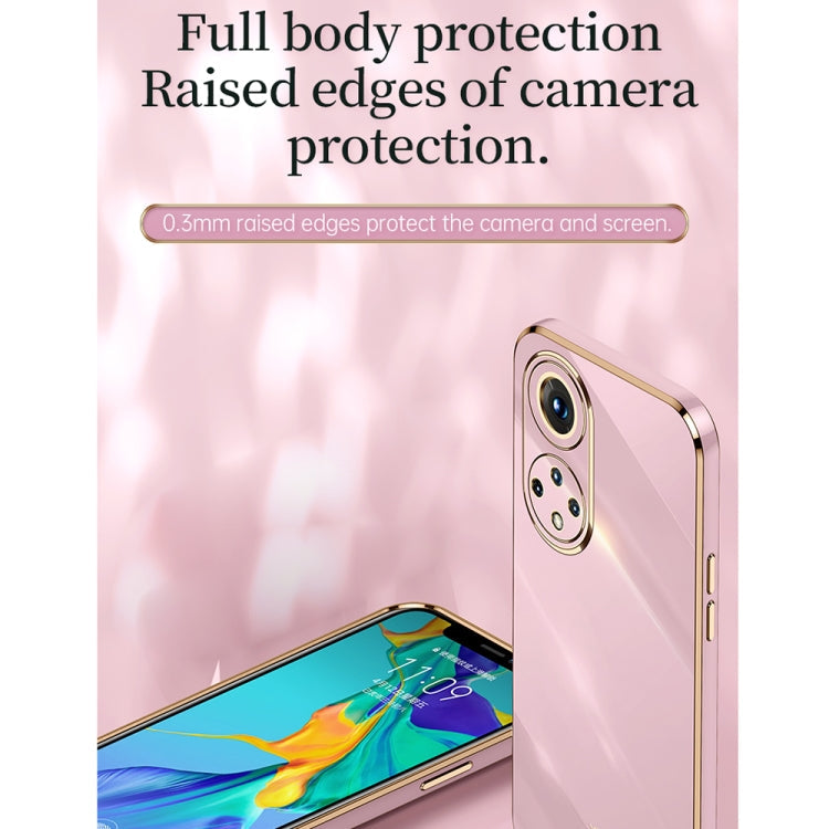 XINLI Straight Edge 6D Electroplate TPU Phone Case – TPU, For Honor 50 SE, For Honor Play 3, For Honor Play 5T Youth