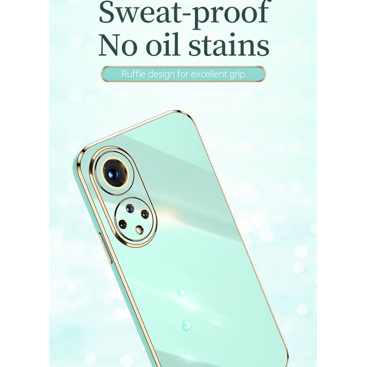 XINLI Straight Edge 6D Electroplate TPU Phone Case – TPU, For Honor 50 SE, For Honor Play 3, For Honor Play 5T Youth
