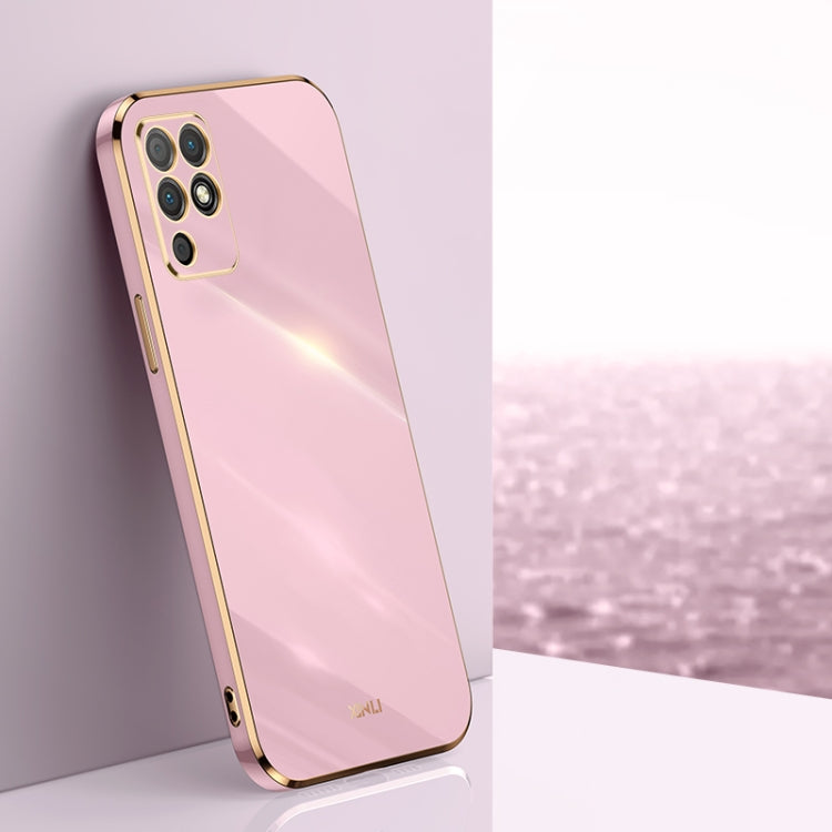 XINLI Straight Edge 6D Electroplate TPU Phone Case – TPU, For Honor 50 SE, For Honor Play 3, For Honor Play 5T Youth For Honor Play 5T Youth Cherry Purple