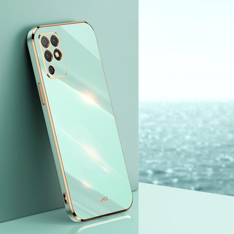 XINLI Straight Edge 6D Electroplate TPU Phone Case – TPU, For Honor 50 SE, For Honor Play 3, For Honor Play 5T Youth For Honor Play 5T Youth Mint Green