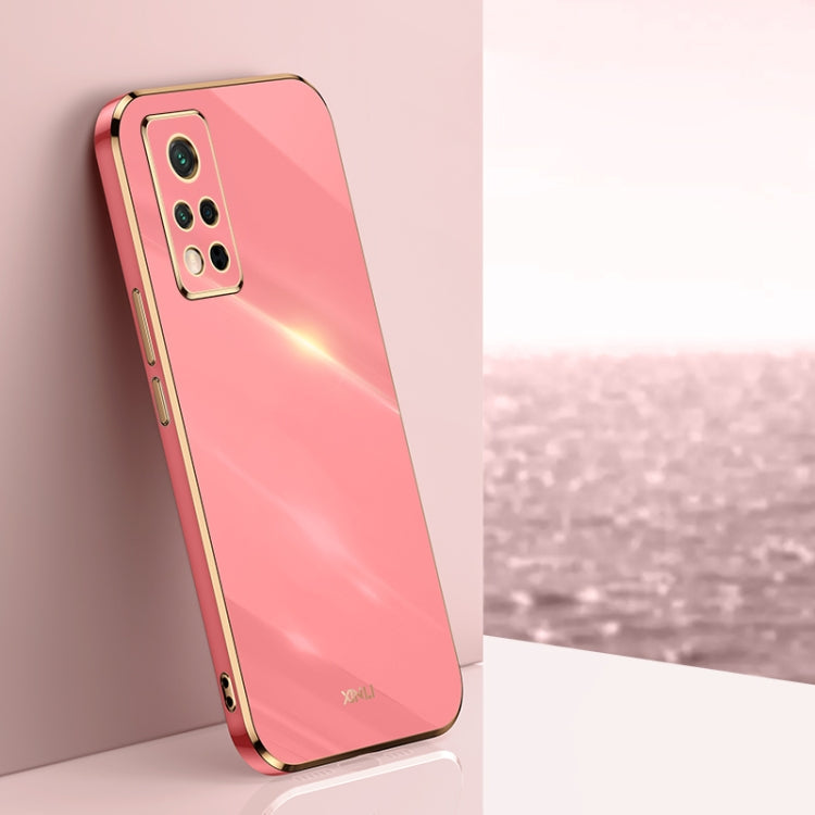 XINLI Straight Edge 6D Electroplate TPU Phone Case – TPU, For Honor V40 5G, For Honor X10 5G, For Huawei nova 8 5G, For Honor 50 For Honor V40 5G Hawthorn Red