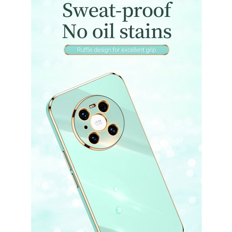 XINLI Straight Edge 6D Electroplate TPU Phone Case with Ring Holder – Ring Holder, TPU, For Huawei Mate 40 Pro, For Huawei nova 6 5G, For Huawei nova 6 SE