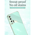 XINLI Straight Edge 6D Electroplate TPU Phone Case with Ring Holder – Ring Holder, TPU, For Honor 20 Pro, For Honor 20 Lite, For Honor 30
