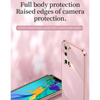 XINLI Straight Edge 6D Electroplate TPU Phone Case with Ring Holder – Ring Holder, TPU, For Honor 30 Pro, For Honor 30S, For Honor 30 Youth