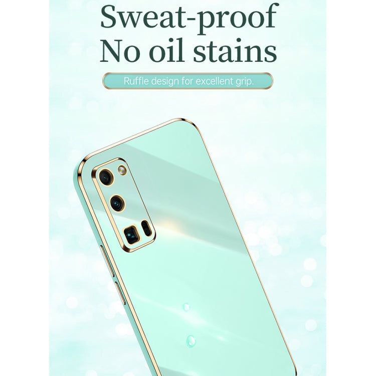 XINLI Straight Edge 6D Electroplate TPU Phone Case with Ring Holder – Ring Holder, TPU, For Honor 30 Pro, For Honor 30S, For Honor 30 Youth