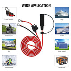 CS-1423A1 1.4m OT Terminal Cable with SAE Socket + 10A Fuse, CS-1423A1