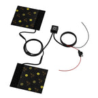 WUPP CS-974B1 Motorcycle Modified Hook and Loop Fastener Intelligent Electric Heating Hand Cover Heated Grip with Three Gear Temperature Control, CS-974B1
