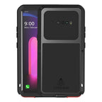 LOVE MEI Metal Shockproof Waterproof Dustproof Protective Case with Glass – Shockproof, Waterproof, For LG V60 ThinQ 5G