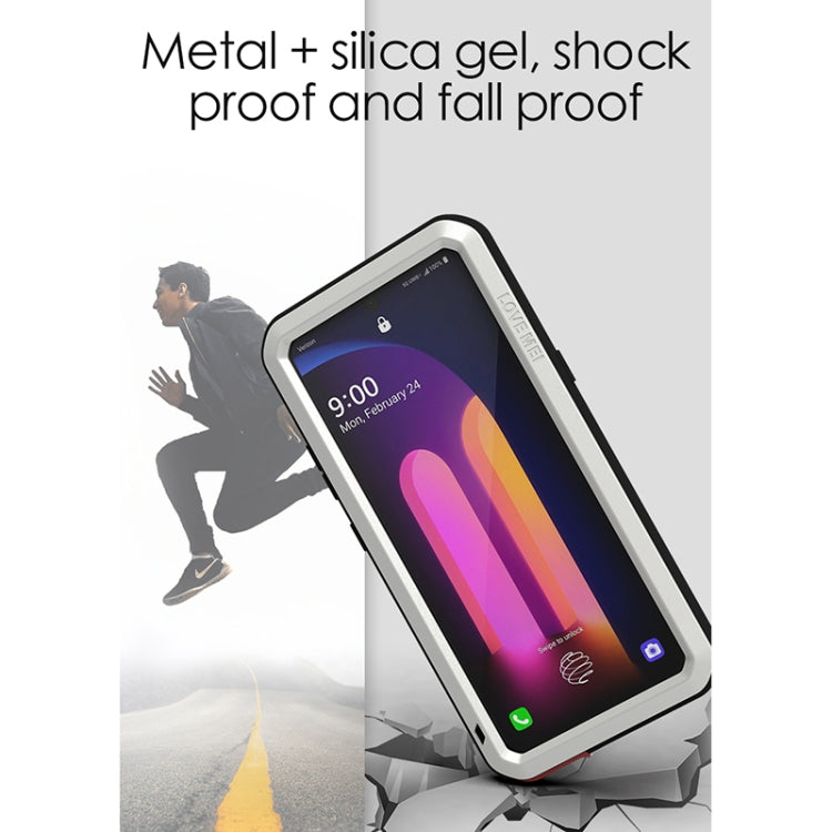 LOVE MEI Metal Shockproof Waterproof Dustproof Protective Case with Glass – Shockproof, Waterproof, For LG V60 ThinQ 5G