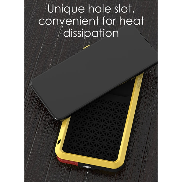 LOVE MEI Metal Shockproof Waterproof Dustproof Protective Case with Glass – Shockproof, Waterproof, For LG V60 ThinQ 5G