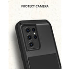 LOVE MEI Metal Shockproof Waterproof Dustproof Protective Case without Glass, For Samsung Galaxy S21 Ultra 5G